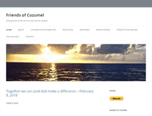 Tablet Screenshot of friendsofcozumel.com